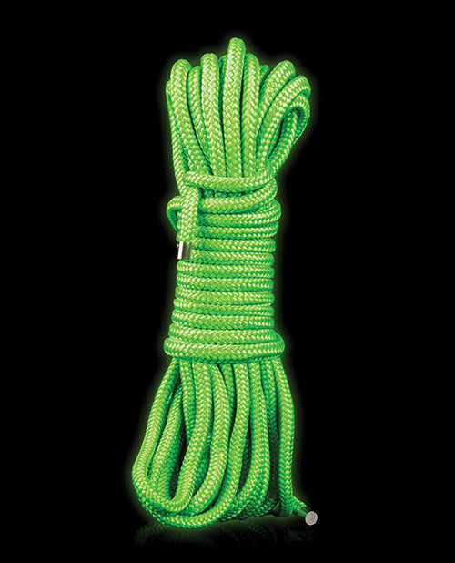 Glow-in-the-Dark Bondage Rope - Illuminate Your Desires Product Image.