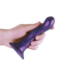 Shots Ouch 7" Metallic Purple Curvy G-spot Dildo