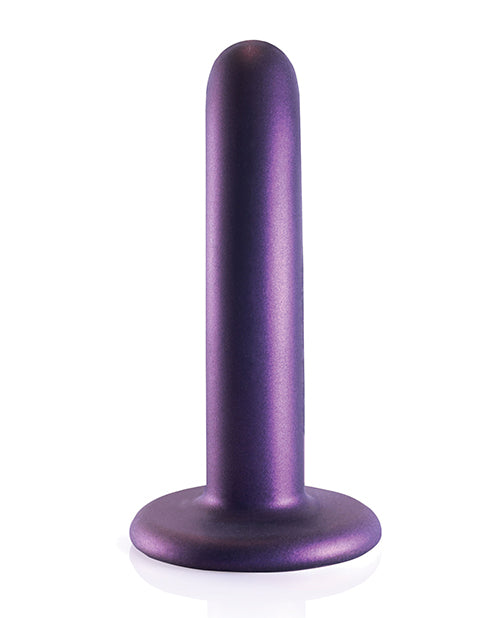 Shots Ouch Consolador con punto G morado metálico de 5" Product Image.