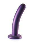 Consolador liso para punto G en color morado metálico