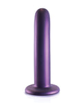 Consolador liso para punto G en color morado metálico