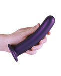 Enchanting Mirage: 7" Smooth G-spot Dildo in Metallic Purple by Shots Ouch