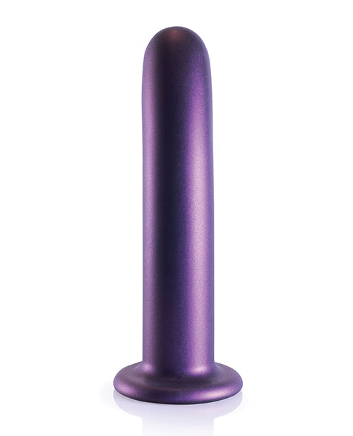 Enchanting Mirage: 7" Smooth G-spot Dildo in Metallic Purple by Shots Ouch Product Image.