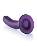 Enchanting Mirage: 7" Smooth G-spot Dildo in Metallic Purple by Shots Ouch