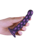 Shots Ouch 5" Beaded G-spot Dildo - Metallic Purple