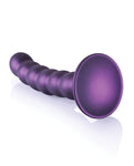 Shots Ouch 5" Beaded G-spot Dildo - Metallic Purple