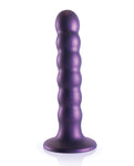 Shots Ouch 5" Beaded G-spot Dildo - Metallic Purple