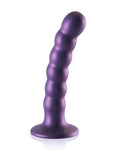 Shots Ouch 5" Beaded G-spot Dildo - Metallic Purple