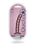 Shots Ouch 5" Beaded G-spot Dildo - Metallic Purple