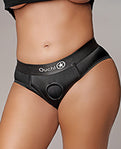 Shots Ouch XL/XXL Black Vibrating Strap-On Brief