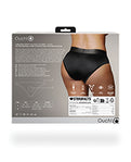 Shots Ouch XL/XXL Black Vibrating Strap-On Brief