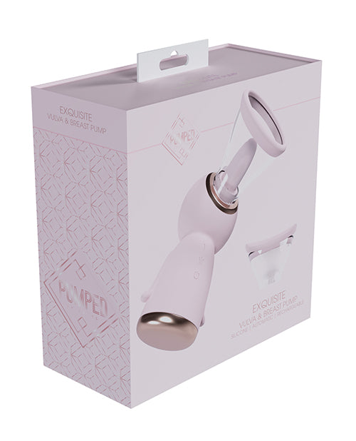 Shots Pumped Exquisito Extractor de Leche y Vulva Recargable Product Image.