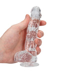 Shots Realrock Crystal Clear Dildo with Balls - A Sensational Journey of Pleasure