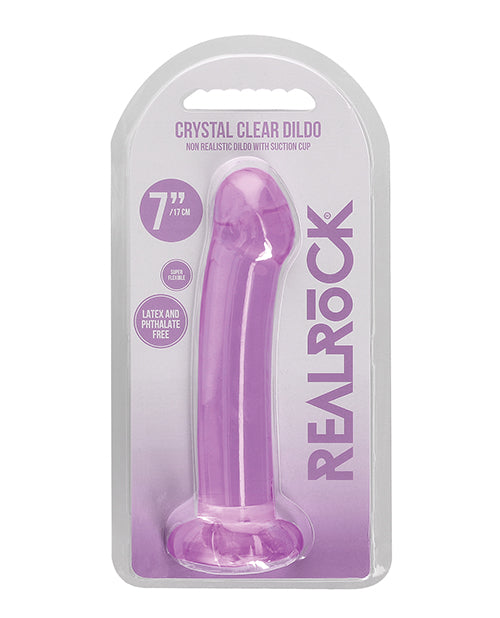 Shots Realrock Crystal Clear 7" Realistic Dildo Product Image.