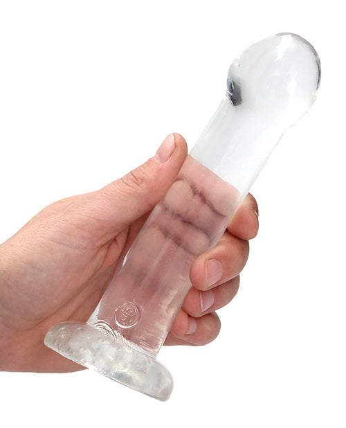 Shots Realrock Crystal Clear 7" Realistic Dildo Product Image.