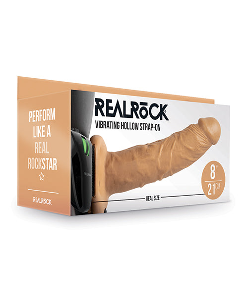 Realrock 8" 振動空心綁帶式肉體 Product Image.