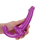 Shots Realrock 6" Neon Purple Glow Strapless Strap-On