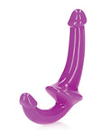 Shots Realrock 6" Neon Purple Glow Strapless Strap-On