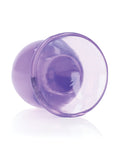 Realrock Crystal Clear Purple Anal Plug 3.5"