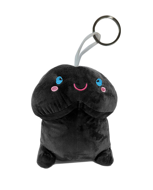 Shots Short Penis Plushie - Black  4" / 10 cm Product Image.