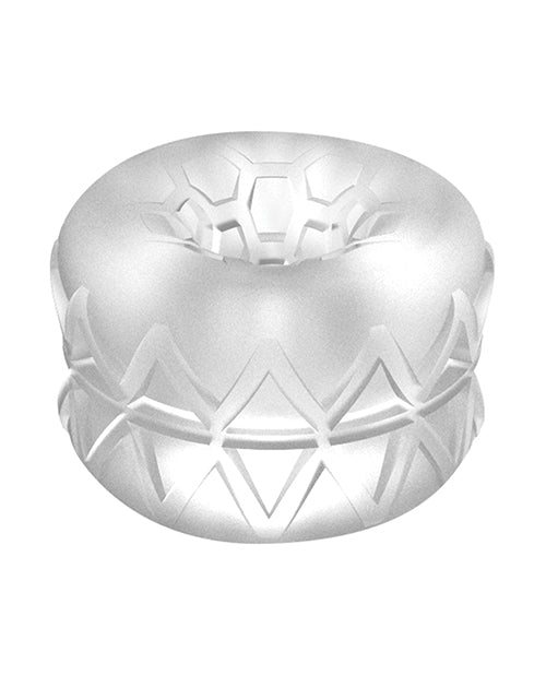 REALROCK CRYSTAL CLEAR Sono No. 92 Reversible Textured Masturbator Product Image.