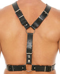 Unleash Your Desires with Shots Uomo Men's Black Harness with Metal Bit