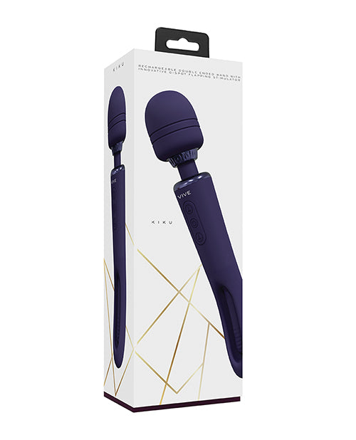 Shots Vive Kiku Purple Double Ended Wand & G-spot Stimulator Product Image.