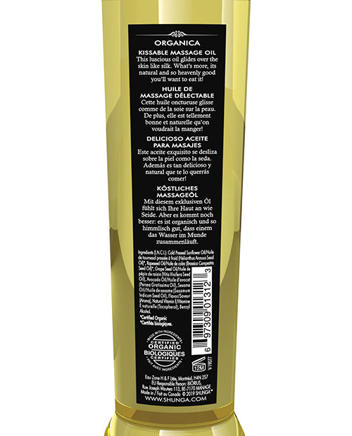 Shunga Organica Aceite de Masaje Besable - 8 Oz Product Image.