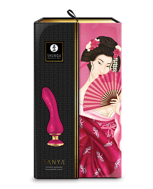 Shunga Sanya Raspberry Luxury Intimate Massager Product Image.