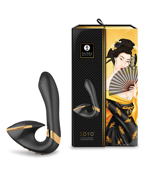 Shunga Soyo Masajeador íntimo con aroma a frambuesa: placer sensual en movimiento Product Image.
