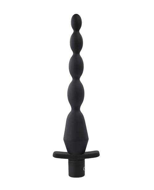 Selopa Vibrating Butt Beads - Negro: Felicidad anal garantizada Product Image.