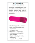 Selopa Tiny Temptation: Intense Pleasure Bullet in Pink