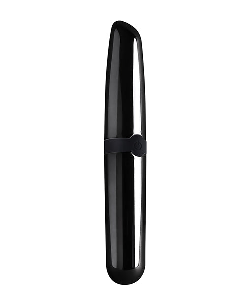 Selopa Buzz Buddy: 10-Speed Black Chrome Vibrating Bullet Product Image.