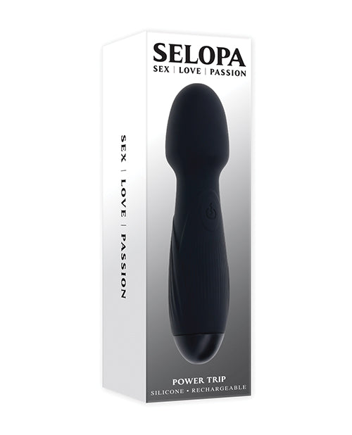 Shop for the Selopa Power Trip Wand Vibrator - Black at My Ruby Lips