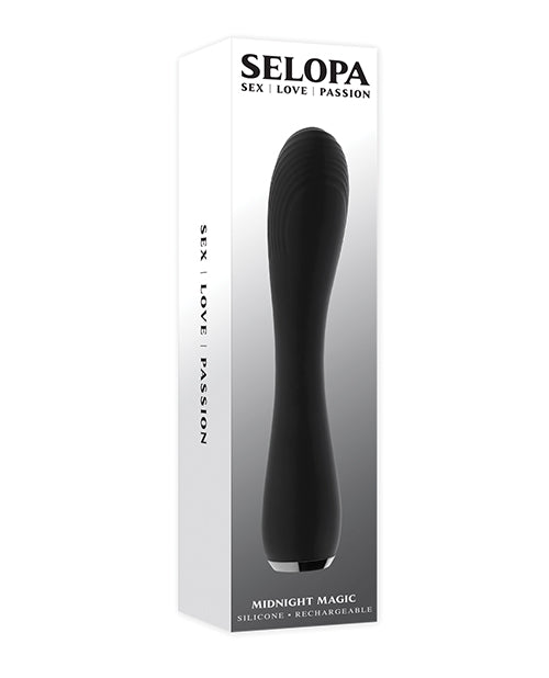 Selopa Midnight Magic Vibrador Flexible - Negro Product Image.