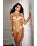 Absolutely Beautiful Stretch Lace Collard Bra & Panty Set