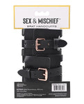 Brat Handcuffs de Sex &amp; Mischief: Seducción en oro rosa 🔥