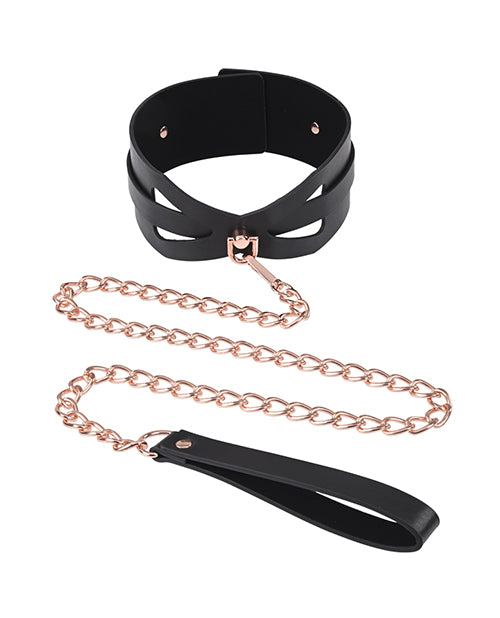 Juego de collar y correa Rebel Rose Gold de Sex & Mischief Product Image.