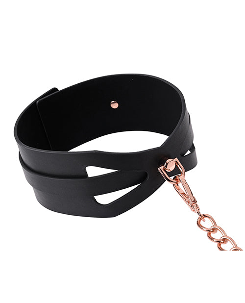 Juego de collar y correa Rebel Rose Gold de Sex & Mischief Product Image.