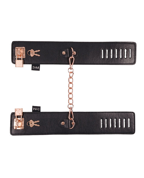 Rose Gold Elegance Locking Cuffs Product Image.