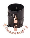 Rose Gold Elegance Locking Cuffs