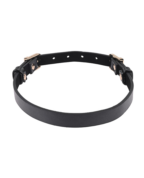 Sex & Mischief Double Buckle Day Collar: Luxe Sensuality Product Image.