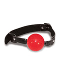 Mordaza de bola roja ajustable para juego sensorial