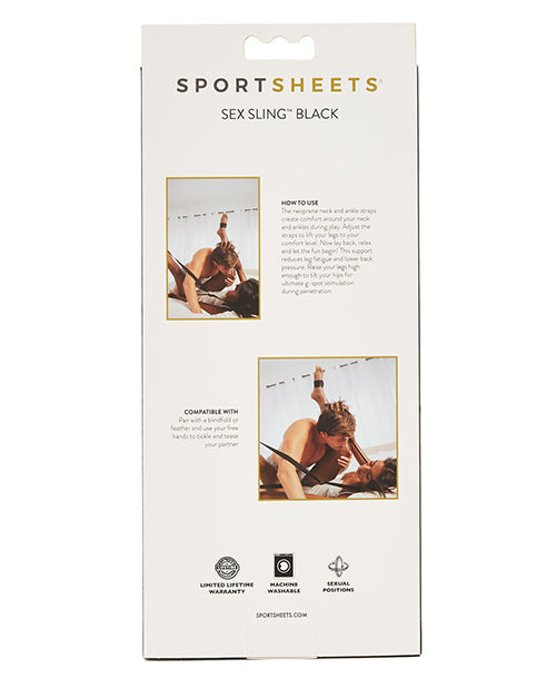 Sportsheets Black Sex Sling: Ultimate Intimacy Enhancer Product Image.