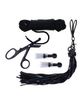 Saffron Tied & Twisted BDSM Kit - Black