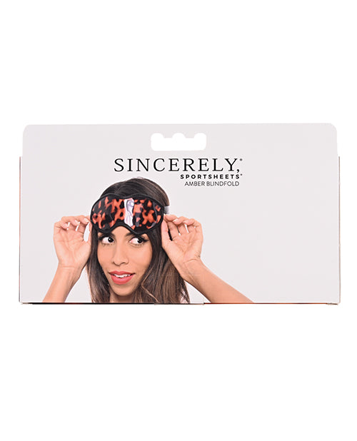 Amber Sensory Luxe Blindfold: Heighten Your Intimate Experience Product Image.