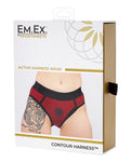 Sportsheets Em.ex. Contour Harness - XXX-Large in Vibrant Red