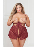 Allure Lace Babydoll Set with G-String