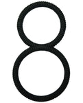 MALESATION 8 字形黑色矽膠陰莖環