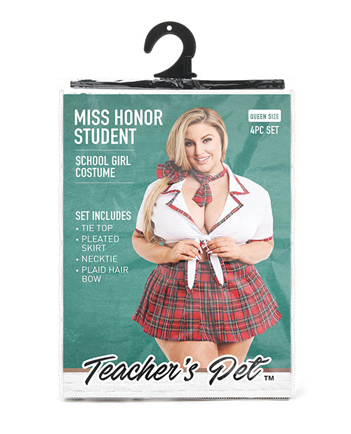 "Conjunto de colegiala de la Sra. Honor Student en rojo" Product Image.